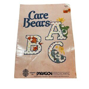 Vintage 80s Care Bears ABC 1985 Paragon Needlecraft Book 5109